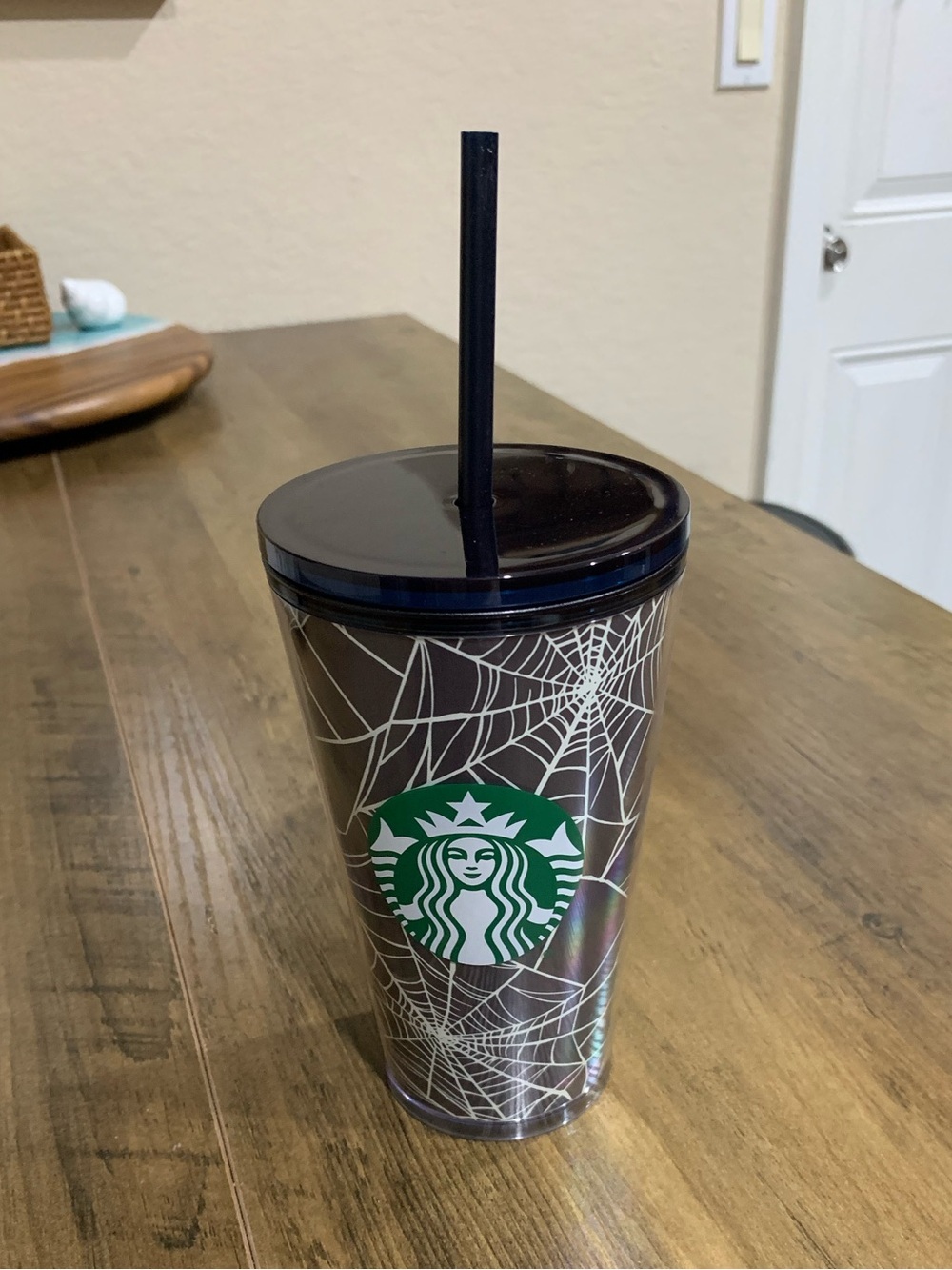 Starbucks Halloween Spider Web Glowin The Dark Tumbler